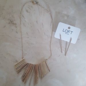 Loft necklace and earrings